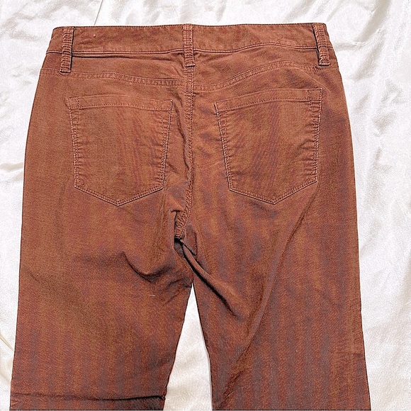 Loft Terracotta Brown Modern Fit Straight Leg Corduroy Jeans Pants Size 26/2 - Picture 12 of 12